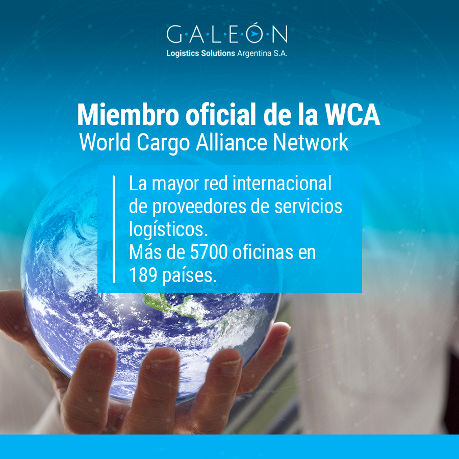 Nos sumamos como miebro oficial a la WCA (World Cargo Alliance Network). Se trata de la mayor red internacional de proveedores de servicios logísticos, con más de 5.700 oficinas en 189 países.